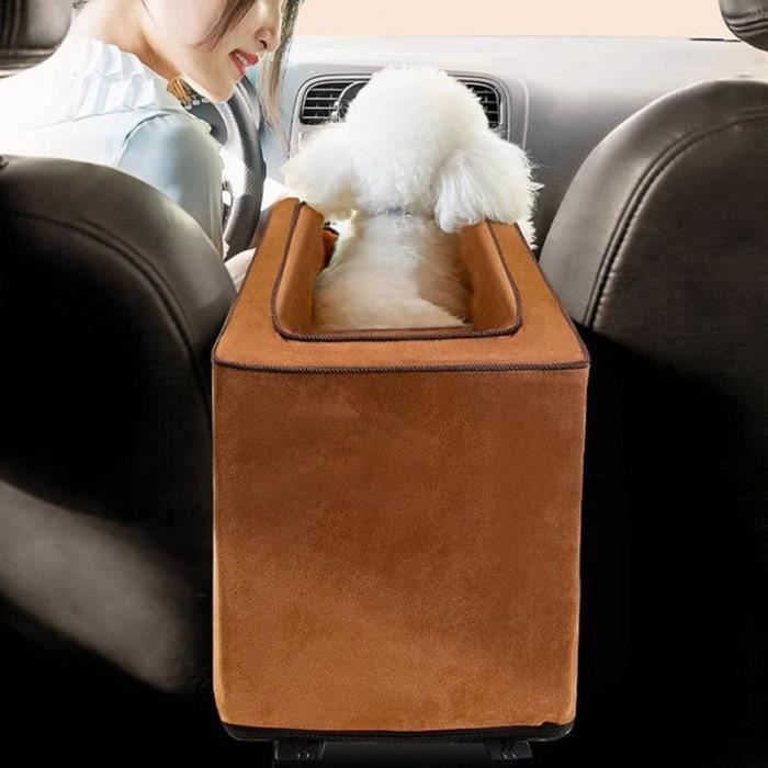 Sans portable - Siège de voiture console lavable pour chien