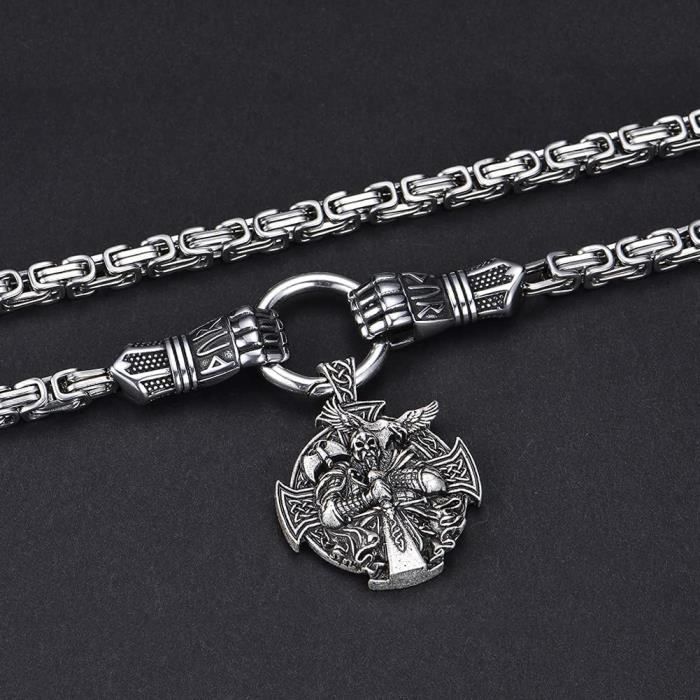 Collier Chaîne Roi En Acier Inoxydable - Bijou Homme Femme - Sautoir Solide