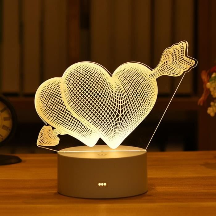 Lampe 3D personnalisée à led - Ange - Magasin de dragées à