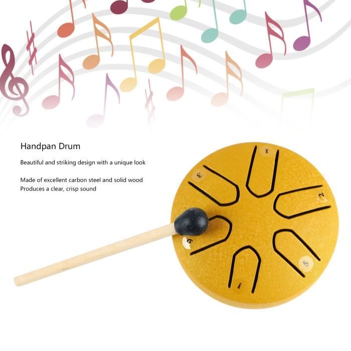 Dioche Maillet en caoutchouc pour tambour à langue en acier, baguette de  tambour en bois, instrument de percussion pour enfants - Cdiscount Bricolage