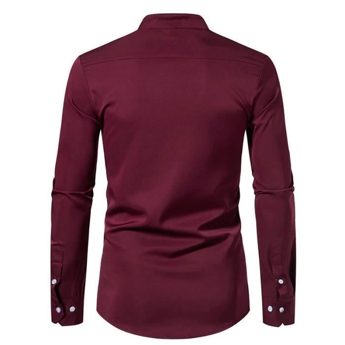 Chemise Homme L.L. Bean à Manches Longues, Rouge Et Blanc à Damier - Taille L - Résistant Aux Rides, Coton - Occasion Très Bon état