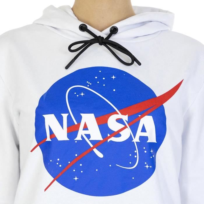 Sweat capuche NASA blanc fille (10-16A) - DistriCenter