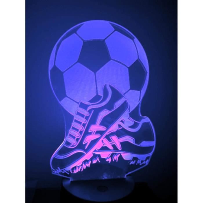 Football Veilleuse Enfant 3D Lampe Optique Illusion Decoration,16 Couleurs  Changeantes Cadeau Foot Garcon Fille Led Lampe De [B2527] - Cdiscount  Puériculture & Eveil bébé