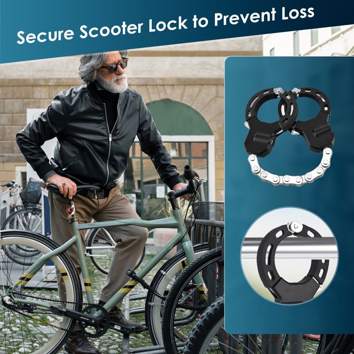 Antivol trottinette 92 cm, cadenas clé, sac cordon, haute sécurité, vélo/ scooter, noir - Sport Antivol trottinette 92 cm, cadenas clé, sac cordon, haute sécurité, vélo/ scooter, noir - Sport