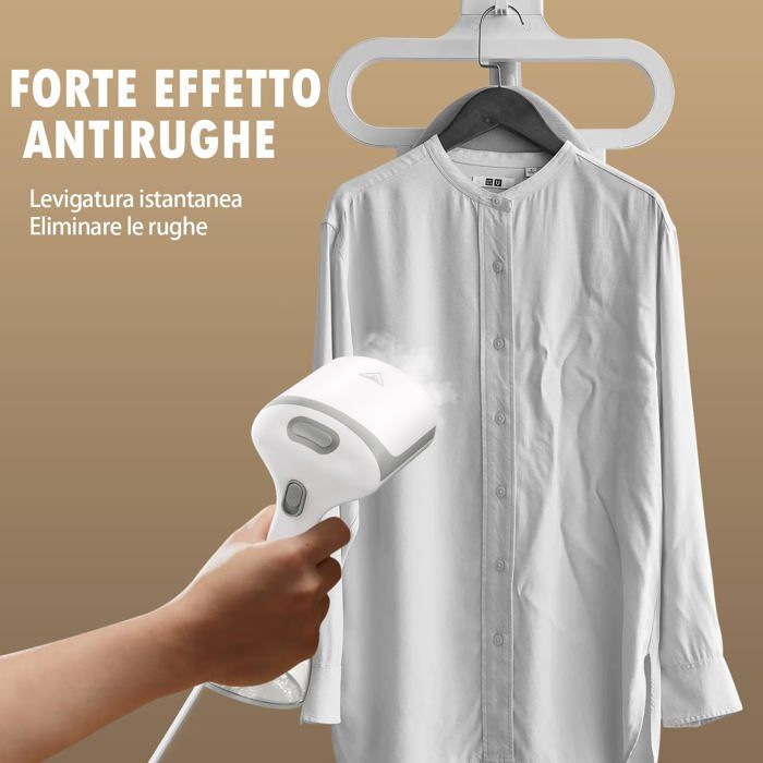 Jean Coutu Défroisseur Vapeur, Mini Fer À Repasser Portable, 30S Chauffage Rapide Vaporisateur De Vêtements Portable