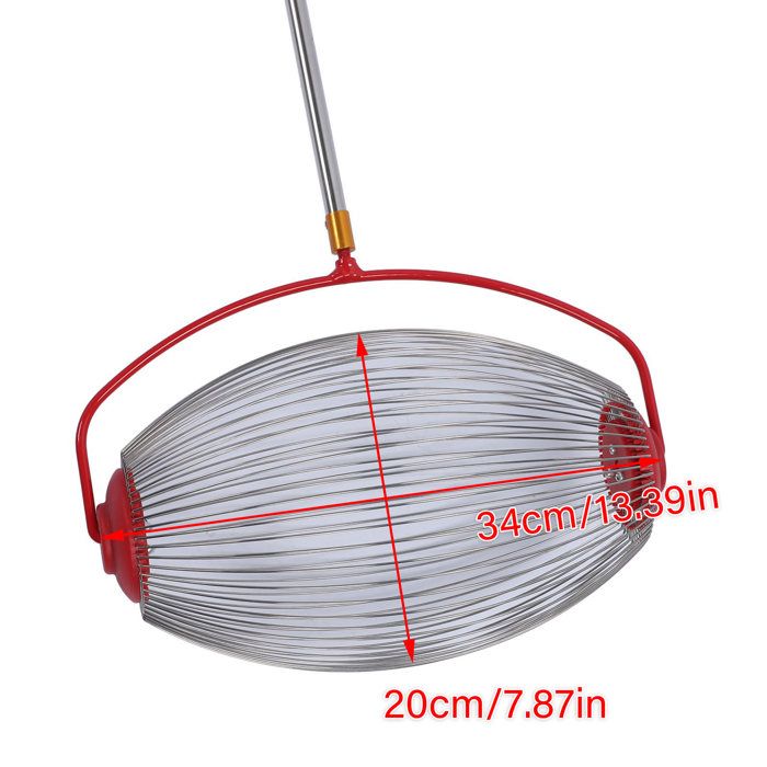 Ramasseur à Roulettes LNINNERY Pour Noix, Fruits, Balles - Acier Inoxydable - 145 Cm