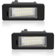 2PCS LED Éclairage Plaque D'immatriculation Auto Ampoules Super Brillant 6000K Xénon Blanc 24SMD, pour BMW E82/E88/E90/E92/E93/E39-0