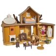 Maison hutte de Michka avec sons + figurines + accessoires - Masha & Michka-0