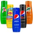 5x Sirop Sodastream Pepsi, Pepsi Max, Mirinda, 7up, Lipton-0