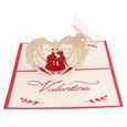 1pc A La Main 3d Pop Up Cartes De Voeux Avec Enveloppe Pour Anniversaire Couples Saint Valentin Amoureux Bureau Rehausse Bureau Achat Vente Bureau 1pc A La Main 3d