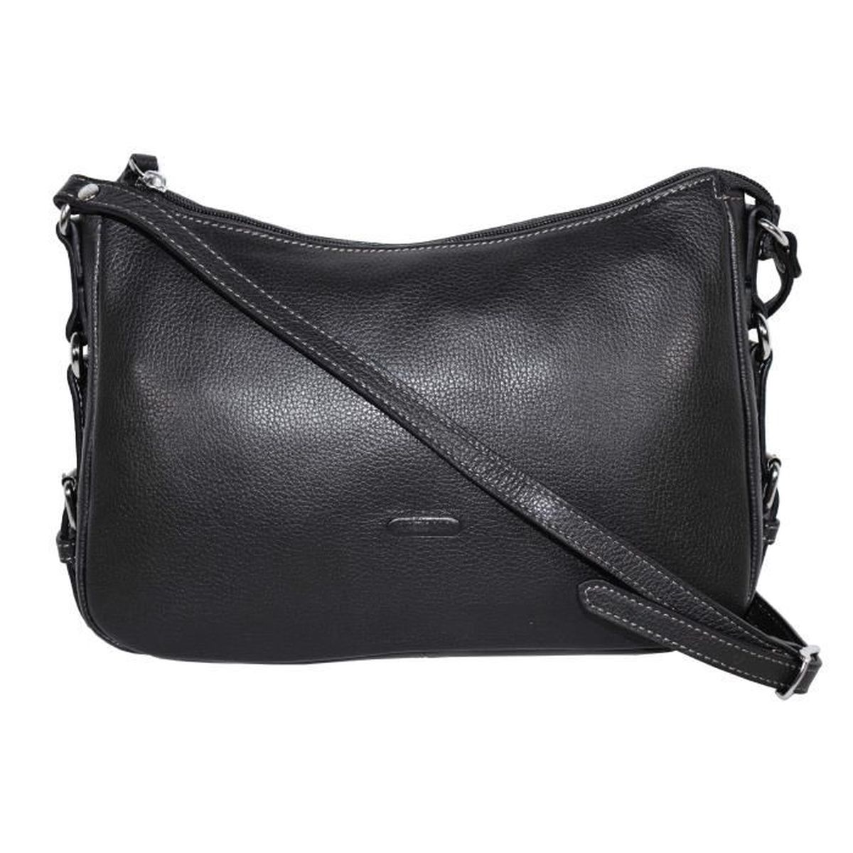 KATANA Sac en cuir grain?� port?� bandouli?�re r?�f 69904 noir (5 couleurs disponible) - Achat 