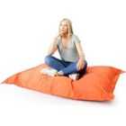 BRAND Pouf Géant Orange XL - LiveDeco® - Adulte - Ecologique - Intérieur et extérieur