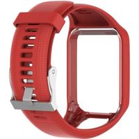 Bracelet TPE pour montre TomTom Adventurer Golfer 2 Runner 2-3 Spark - Spark 3 GPS(rouge)