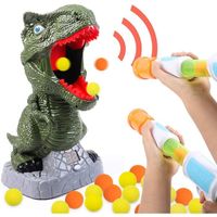 Jouet Dinosaure Enfant Jouet  - Jeux Tir Jouets Dinosaure pour Les Enfants avec Balles Mousse Cible Tir pour Les Garçons 
