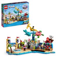 LEGO® Friends 41737 Le Parc d’Attractions à la Plage, Jouet de Construction Avancée, Enfants 12 Ans