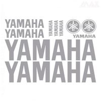10 stickers YAMAHA – GRIS CLAIR – sticker R1 R6 MT FZ8 XJ6 XJR TMAX XMAX YAM400