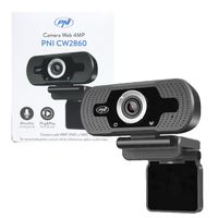 Webcam PNI CW2860 Full HD 4 MP, USB, Clip-on, Microphone intégré