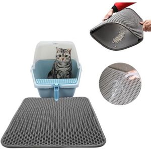 PiuPet® Tapis litiere chat I 90x60cm I Tapis de litière pour chat I  Accessoire chat I Sac a litiere pour chat I Tapis litiere chat xxl :  : Animalerie