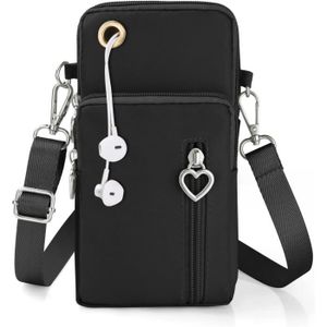 Sac Bandoulière Téléphone Portable Homme, Étui de Ceinture pour Smartphone,  6.5 Petit Sacoche à Bandoulièr de Voyage en Plein Air Décontractée Sac  Banane Pochette Poche Homme pour iPhone 11 Pro Max 