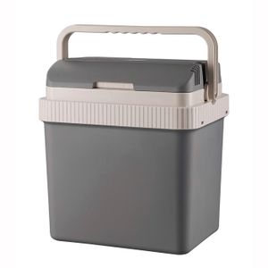 Glacière électrique VonShef 20L - Fonction Chaud ET Froid - 3 Options D'alimentation - Gris
