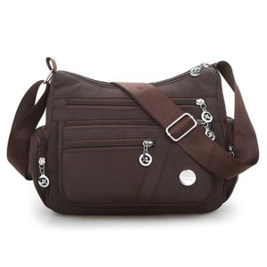 FuninCrea Sac à Bandoulière Pour Femme Avec 3 Poches à Fermeture éclair, Sac à Bandoulière Pour Femme Avec Sangle Amovible Et Trou Pour écouteurs Pour Téléphone Portable, Portefeuille, Clés, Rose, 18