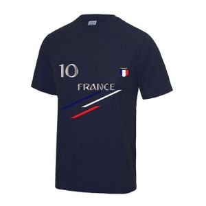 T-SHIRT MAILLOT DE SPORT Tee shirt France bleu marine homme - NPZ - Victoir