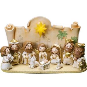 CRÈCHE DE NOËL Naissance de Jésus, décoration de Noël, mini crèch