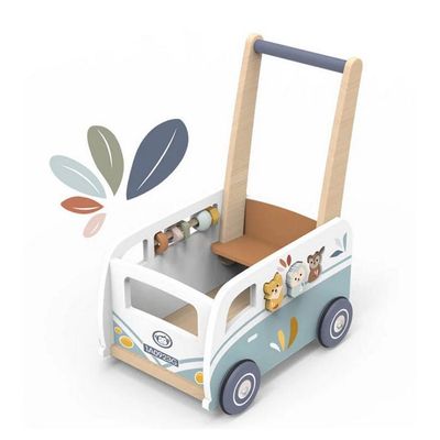 Chariot De Marche Trotteur Bebe XXL, En Bois - Trotteur Bebe Garcon - Trotteur Bebe Fille, Trotteur Avec Un Tableau D'activitu00e9, Bebe, Pour Enfants, Trotteur Pousseur (Bleu Trotteur Bébé Garçon