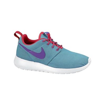 Nike roshe run bleu hot sale blanc