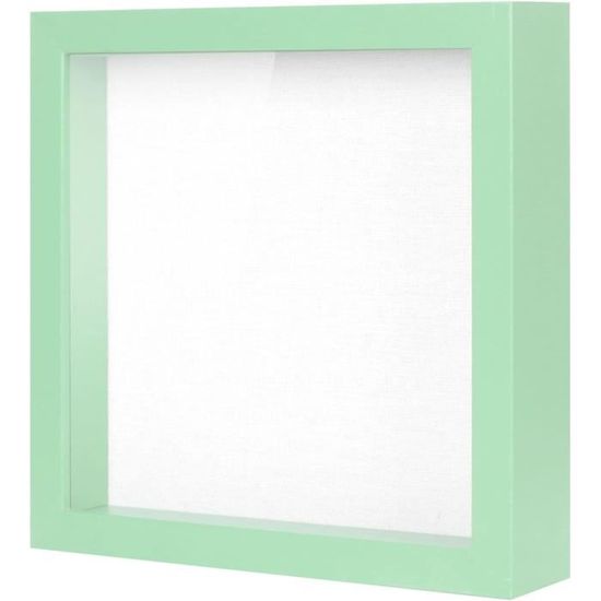 Cadre Photo 3D Profond En Bois Blanc 20x29 Cm - Profondeur 3 Cm - Pour Fleurs Séchées, Souvenirs, Médailles, Décoration Murale Ou Table