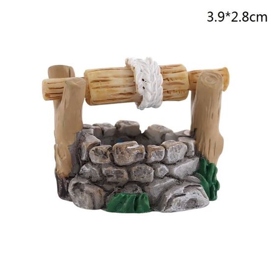 Figurines Miniatures De Jardin Bonsaï - Lot De 9 Pièces En Résine - Décoration Aquarium, Maison De Poupée
