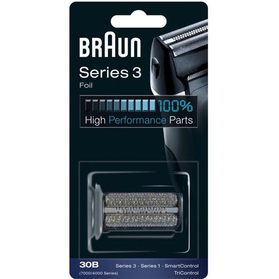 Tête et lame de rechange pour rasoir électrique Braun Series 3 - 30B
