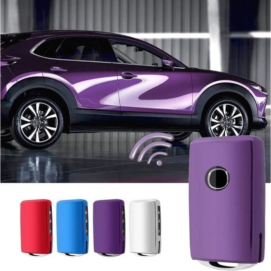 KUNIO Coque Pour Clé De Voiture Pour Mazda 2 CX-5 Atenza CX-7 CX-9 CX-3 CX-4 CX-8 MX5 Axela Demio BT50 RX8 En TPU Rouge
