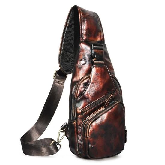 Sac cuir violet à bandoulière vintage rabat cuir à pois, livraison rapide