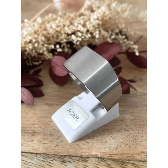 Bague Anneau Or Acier Inox Taille 54 (US 7) - Neuf Avec étiquettes, Chic Et Mixte