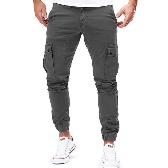 Pantalon Jogging Cargo Homme - Taille élastique, Poches Pratiques | Confort Sport Et Détente