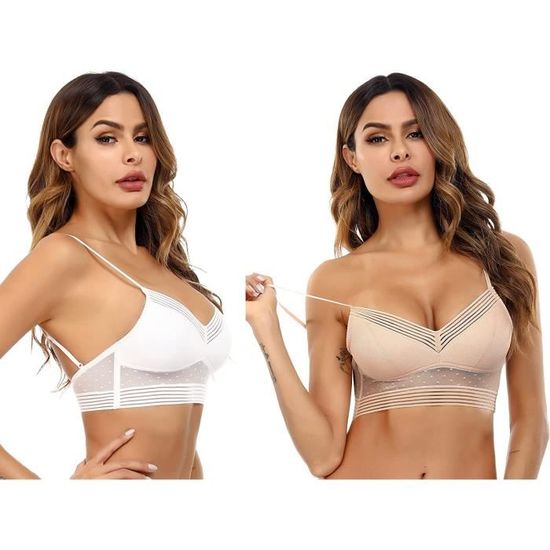 Soutien-gorge Femme Ouvert Devant En Coton Falck - Non Rembourré Et Sans Armature - Taille B