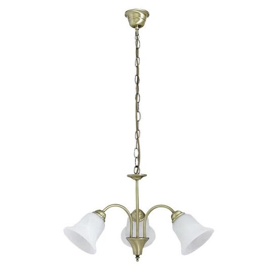 Rabalux Pendelleuchte ‚Francesca‘ – Bronze & Alabasterglas, 5x E14, 55x55x33 Cm