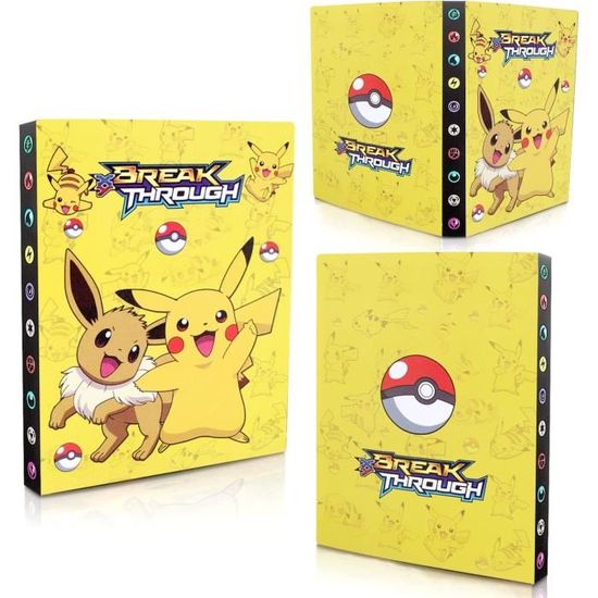 Porte Carte, Album De Cartes, 4 Poche Classeur Carte Pour Cartes, Livre Rangement Carte Carnet, 30 Pages Capacité De 240 Carte