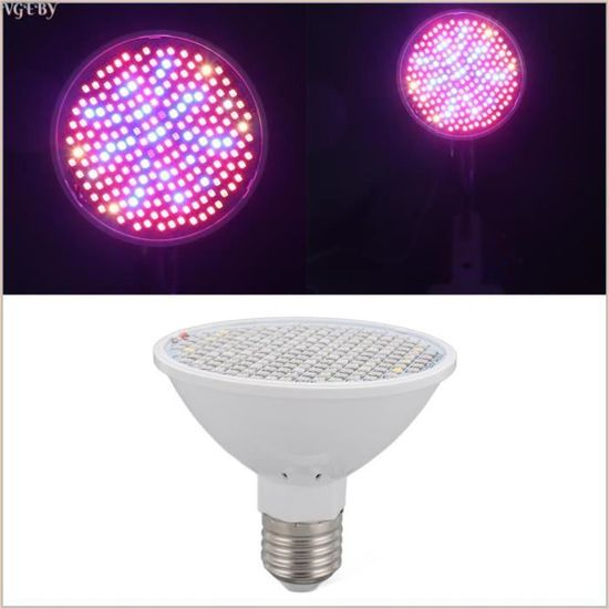 VGEBY Ampoule Horticole LED E27 8W pour Plantes d'Intérieur, Lampe de