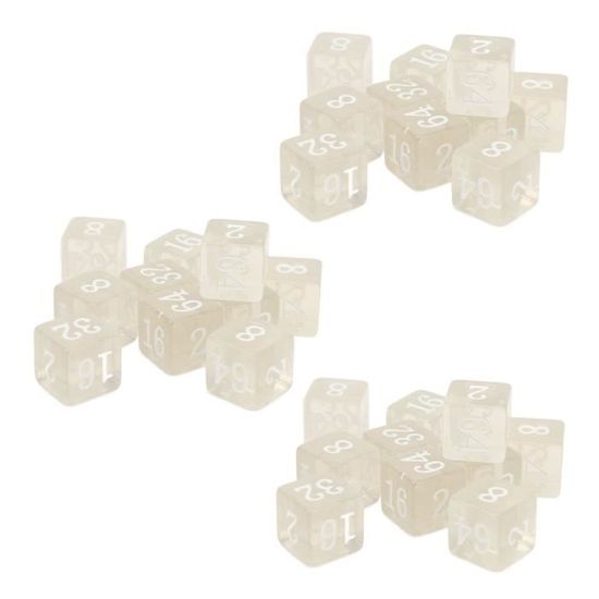 Lot De 10 Dés Vierges En Acrylique – Personnalisables Avec Stylo Huileux, Pour Jeux, Éducation - 8