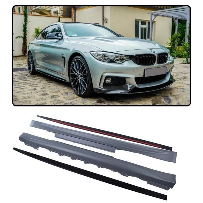 2 BAS DE CAISSE PACK M / M4 ET LAME M PERFORMANCE POUR BMW SERIE 4 F32 ET F33