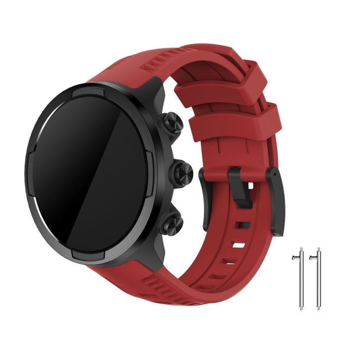 Accessoires de bracelet intelligent Sports Silicone Replacement Wristband Band Strap for SUUNTO 9- Baro Smart Watch A260