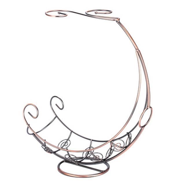 -Bronze-Porte-bouteille en verre à vin - Porte-verre à vin, porte-bouteille pour bateau, verre décoratif, ornements de casier à vin