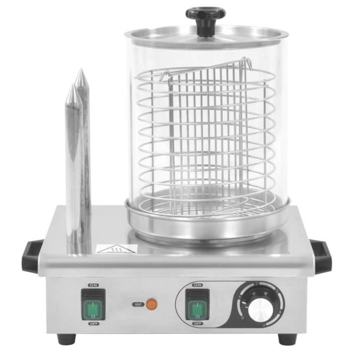 KAI Appareil à hot-dog avec 2 tiges Acier inoxydable 500 W