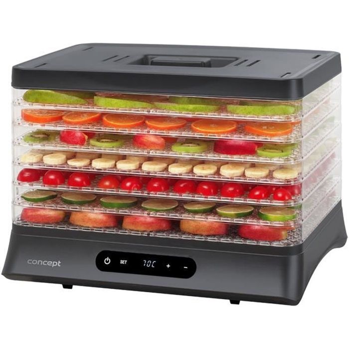 Séchoir Déshydrateur alimentaire champignons fruits légumes 500W Concept SO2041
