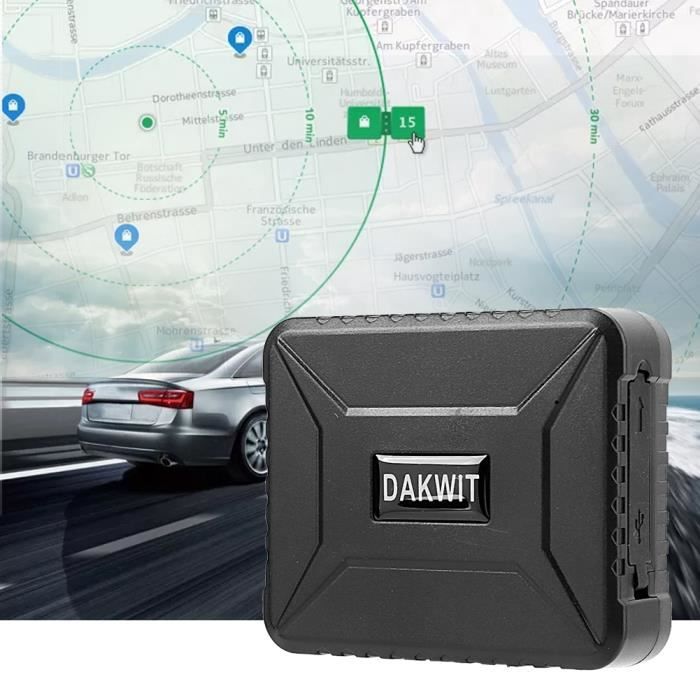 Cyanshop® DTK800B 6600mAh GPS Localisateur GSM GPRS Dispositif suivi en temps réel pour moto de voiture alarme de vibration