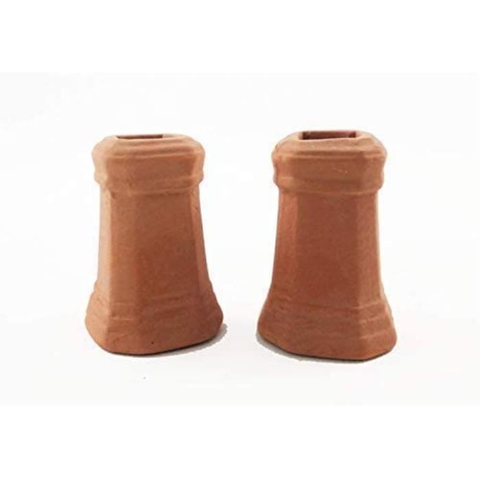 Melody Jane Poupées Maison Carré Cheminée Pots en Terre Cuite Grand 1:12 Échelle