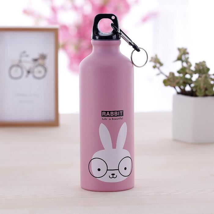 Gourde - Bouteille isotherme,Bouteille anti fuite en acier inoxydable pour enfants,bouilloire de 500ML,Portable,pour - Type Rabbit