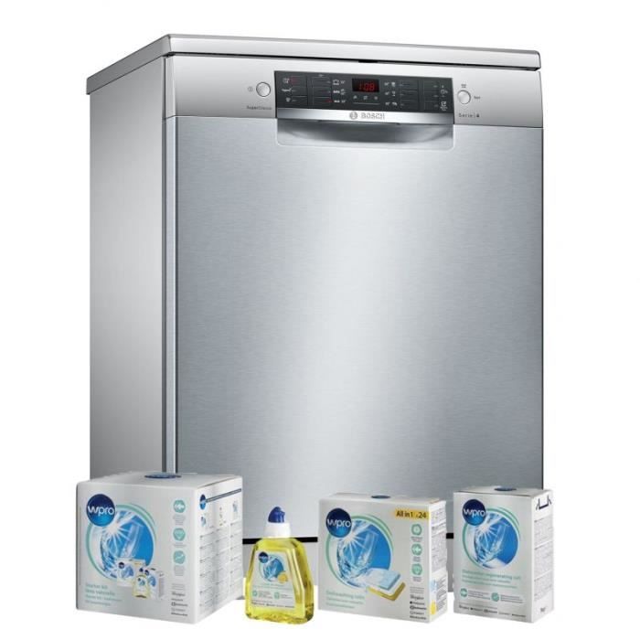 BOSCH LAVE-VAISSELLE Posable inox 46dB 13 couverts 60cm AquaSensor